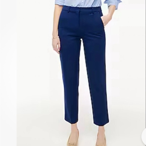 J. Crew Blue Ankle Cropped Pants NWT Size 6 - Picture 3 of 6